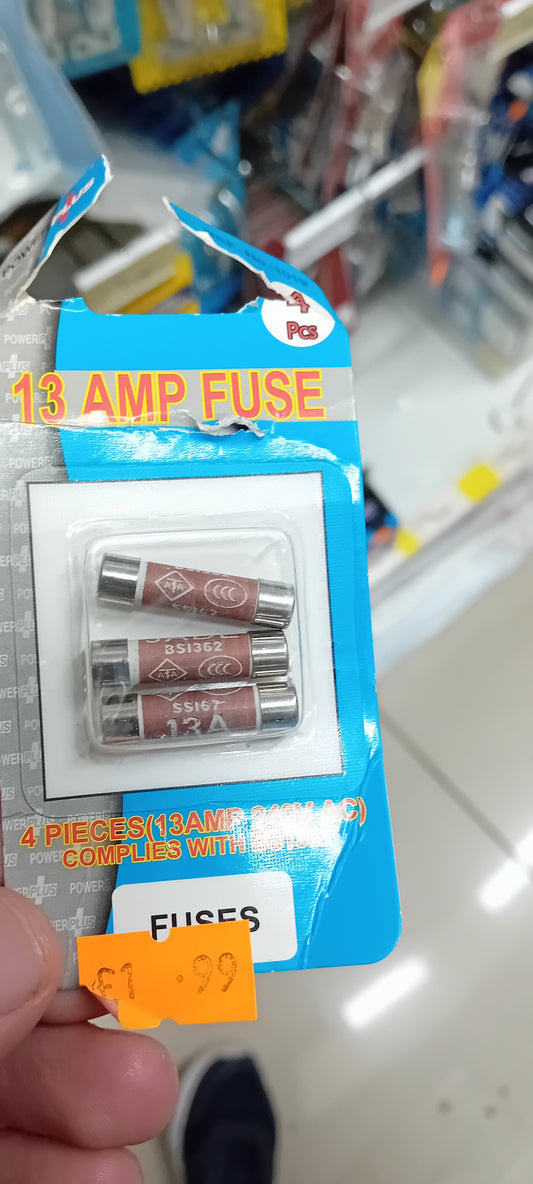 13 Amp fuses 3 pieces