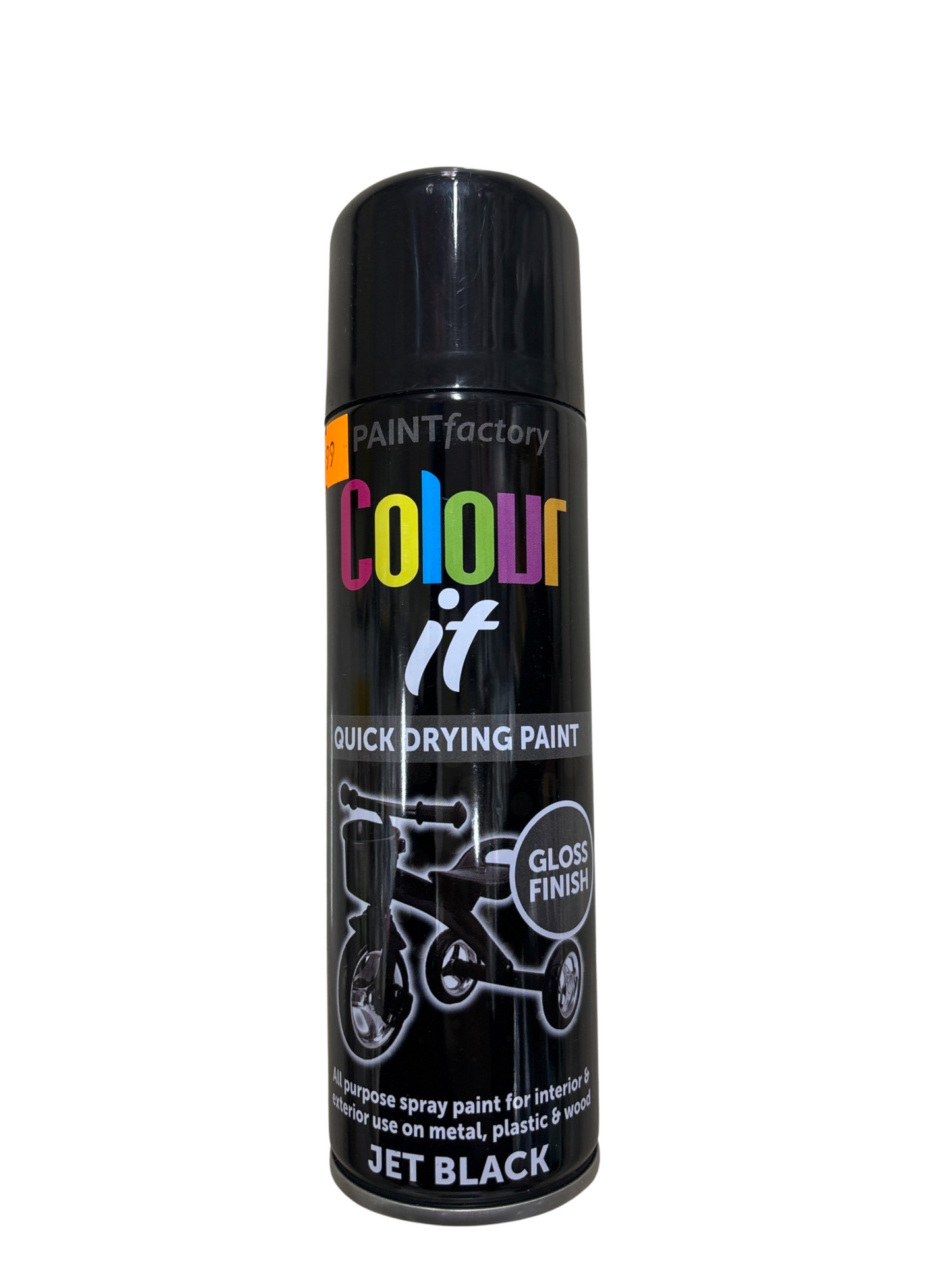 Quick drying black paint