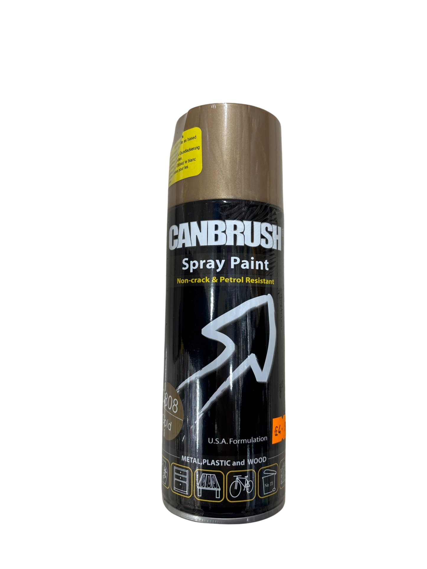 Gold spray paint