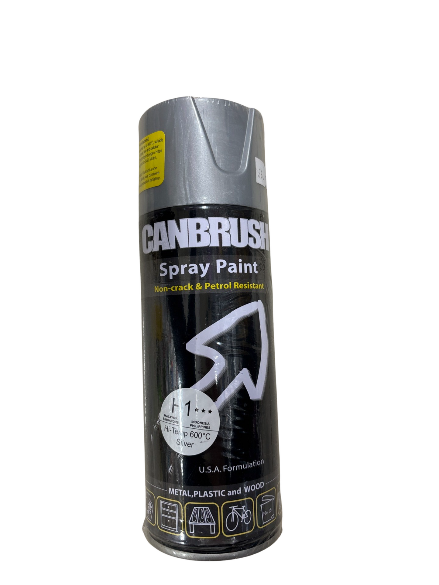 Non crack grey spray paint