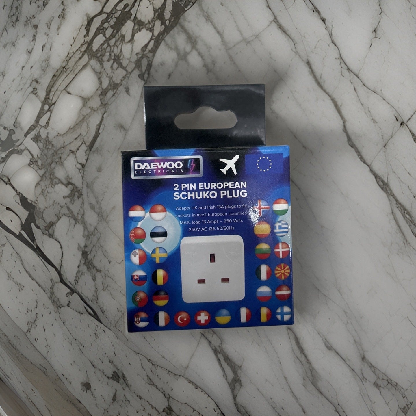 2 pin European schuko plug