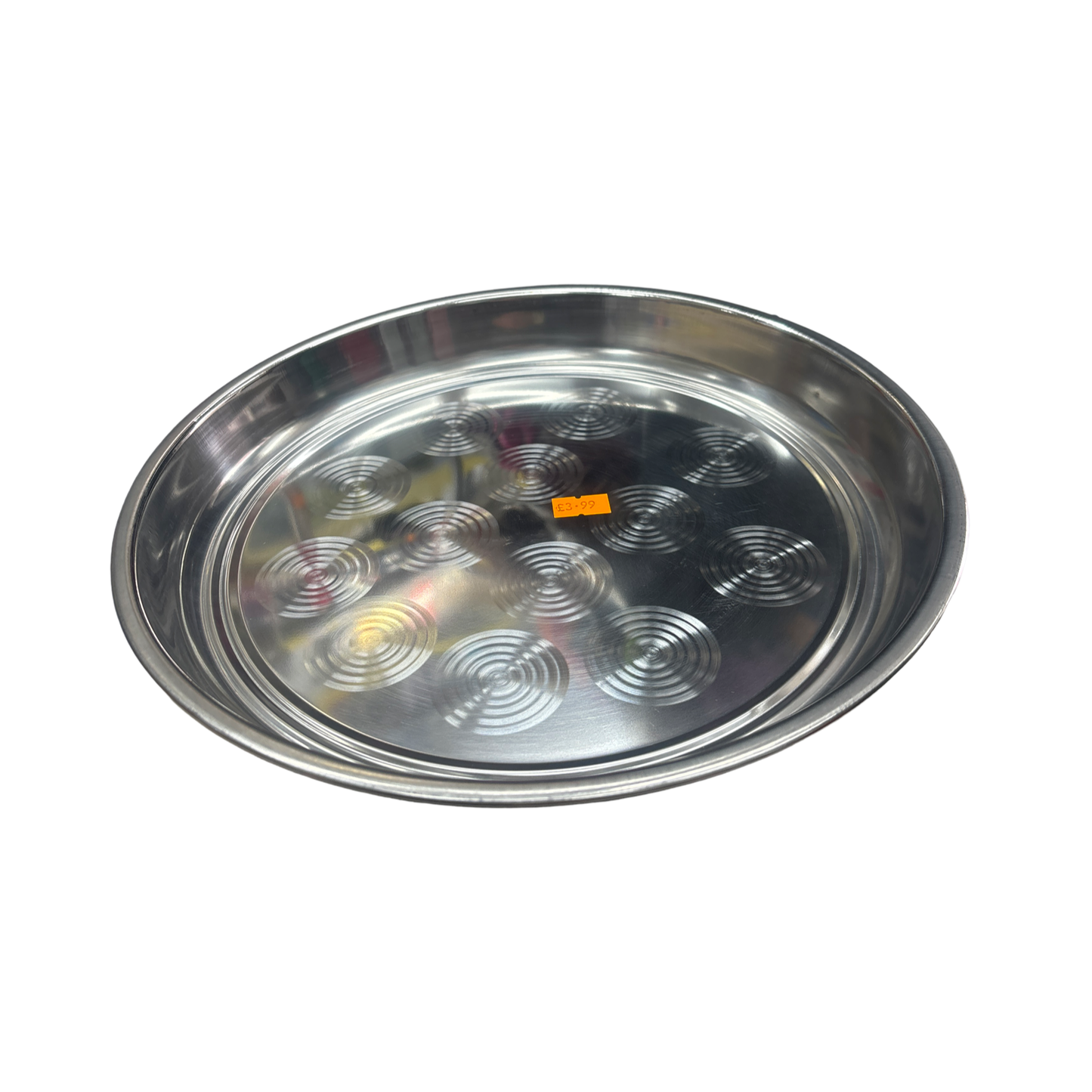 Round metal plate