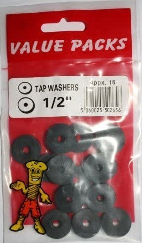 1/2'' Tap Washers - 10/PK (Approx) (2656 - TW12)
