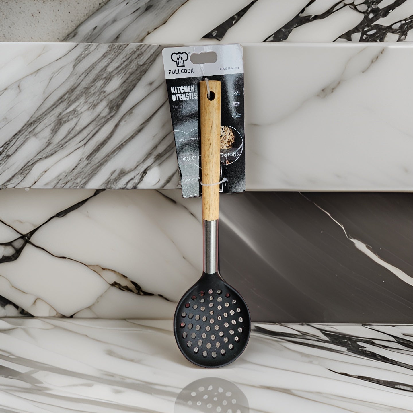 Silicon Wooden Handle Kitchen Spoon spatula