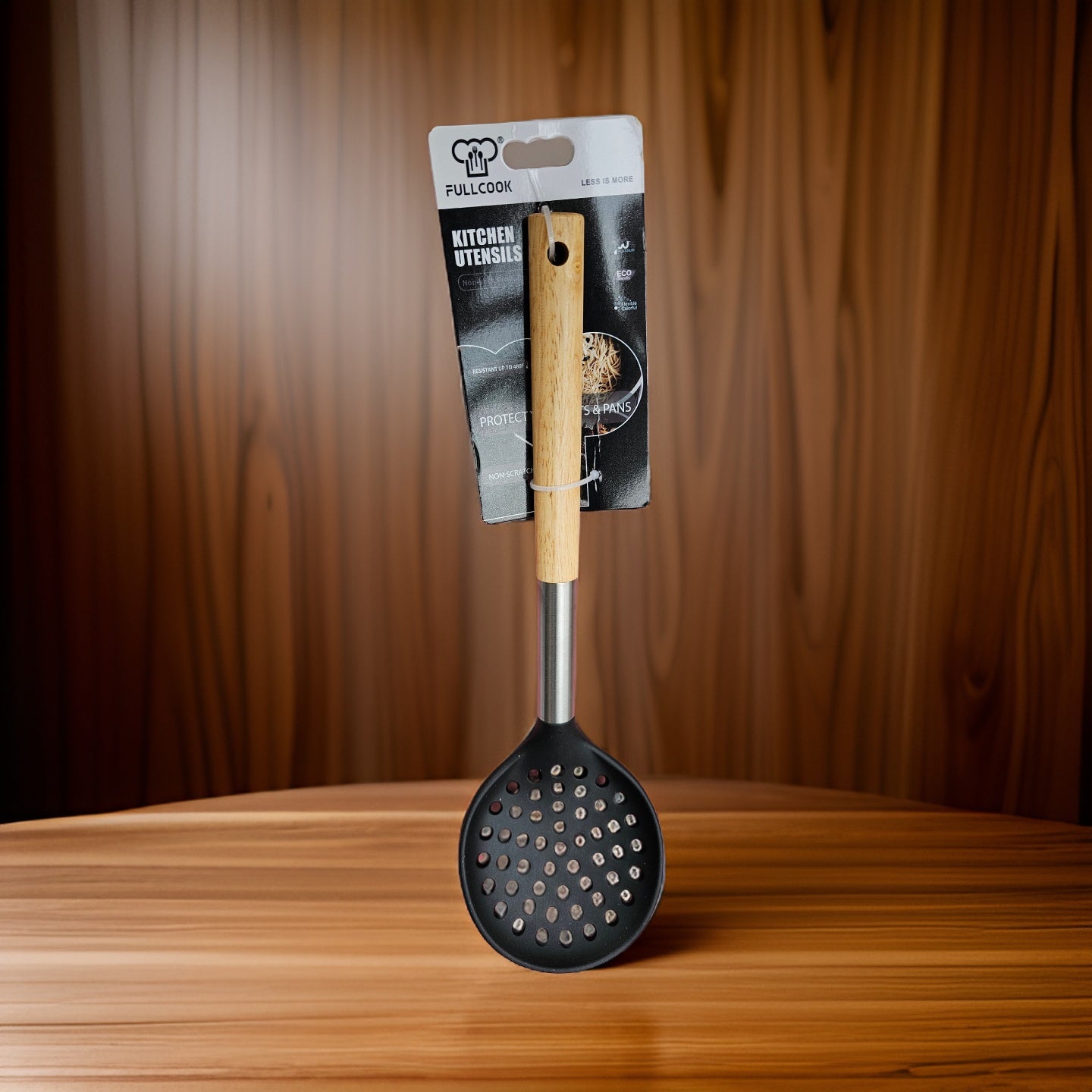 Silicon Wooden Handle Kitchen Spoon spatula