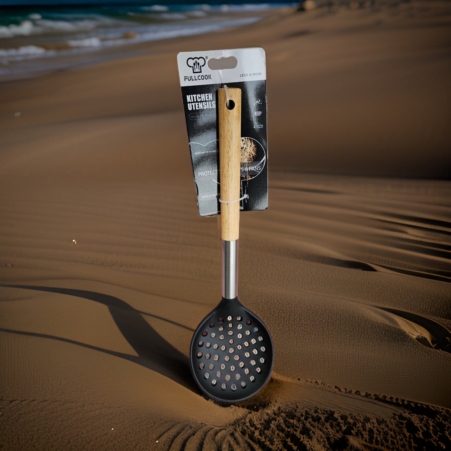 Silicon Wooden Handle Kitchen Spoon spatula