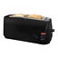 Kitchen Perfected Long Slot 4 Slice Toaster Black