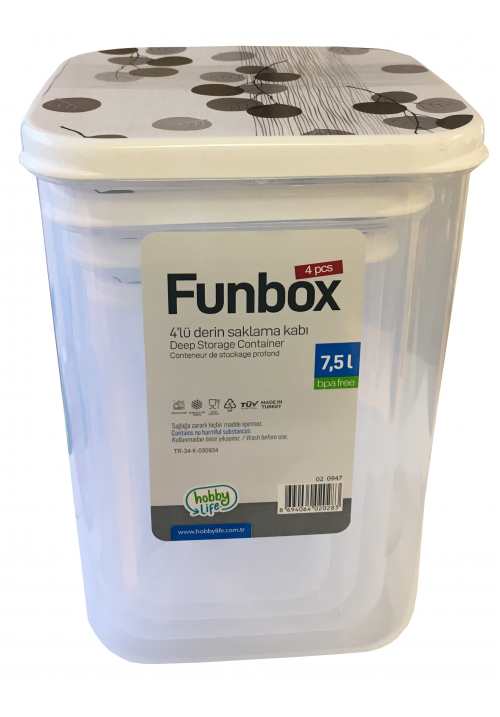 HOBBY 4 PC FUN BOX LONG 0.9 +1.4+2.1+3.1 L