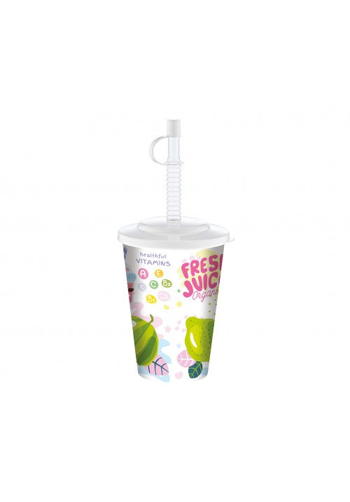 HOBBY JUICE CUP WITH STRAW 500 ML
