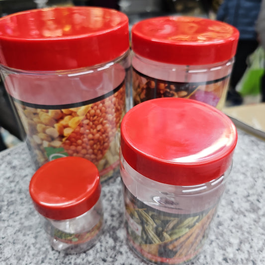 STEELO PET of 4 JAR 100, 500, 1100, 1800