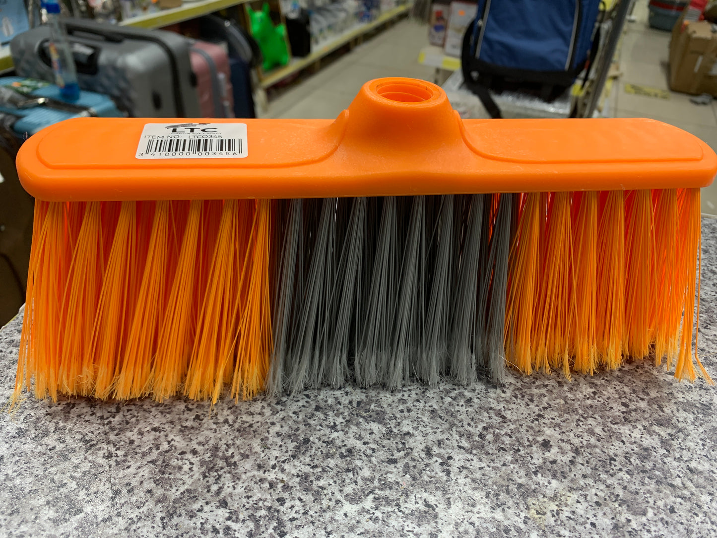 Hard brush with handle