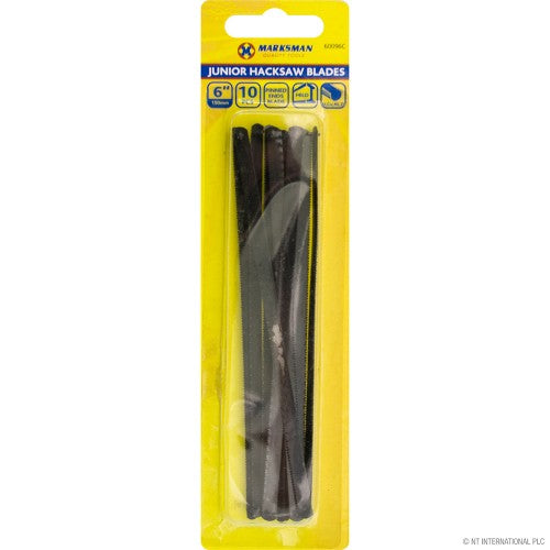 10pc 6"/15cm Junior Hacksaw Blades