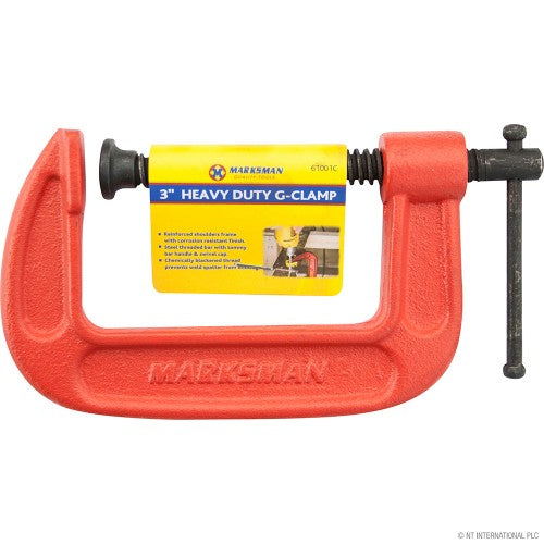 3" Heavy Duty G Clamp - Red