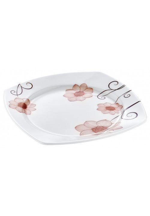 MELAMINE SQUARE SERVICES PLATE 18 CM