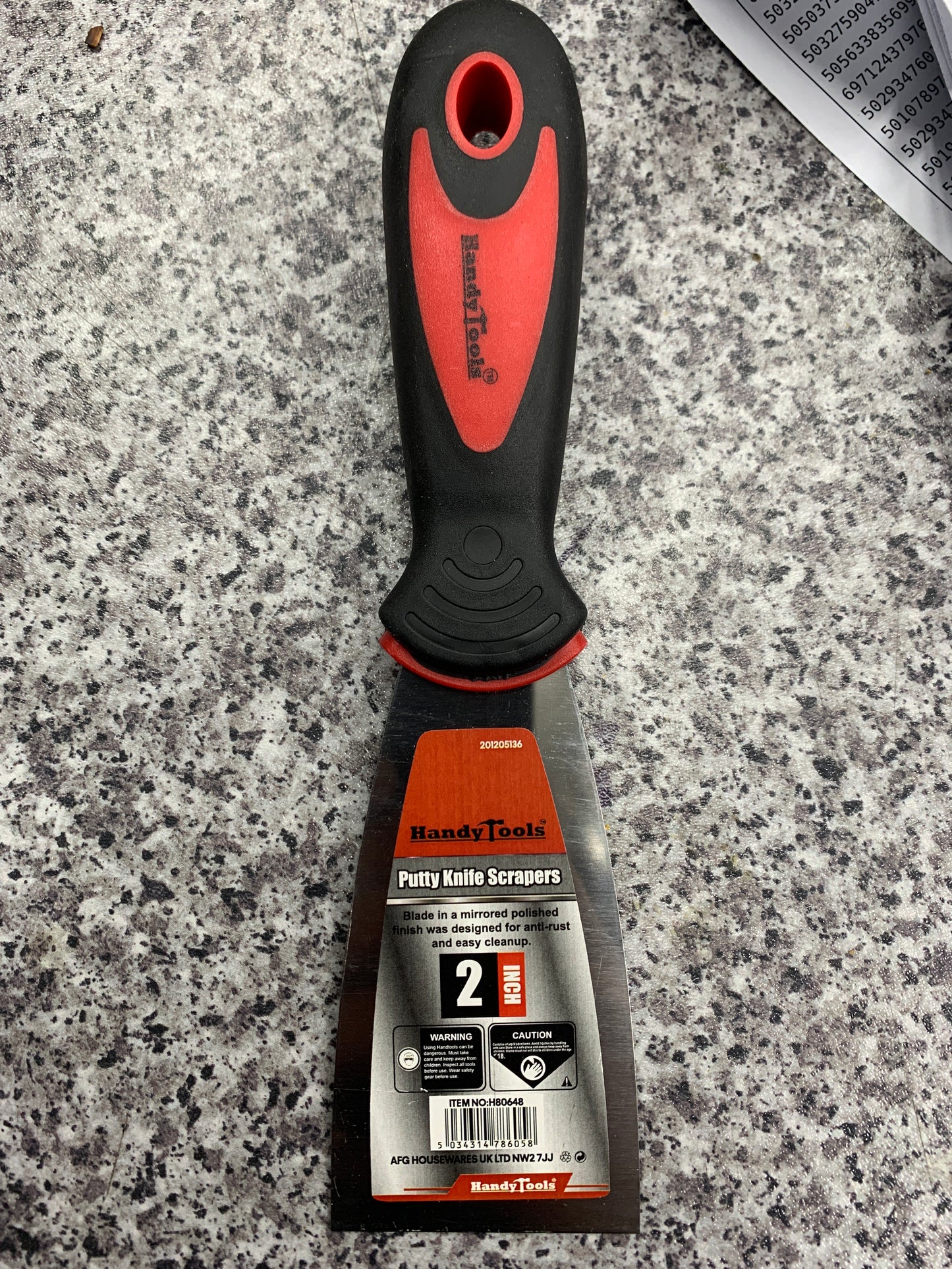 Handy tool putty knife scraper 2 in
