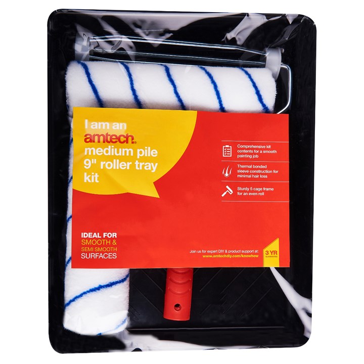 Medium pile 230mm (9") roller tray kit