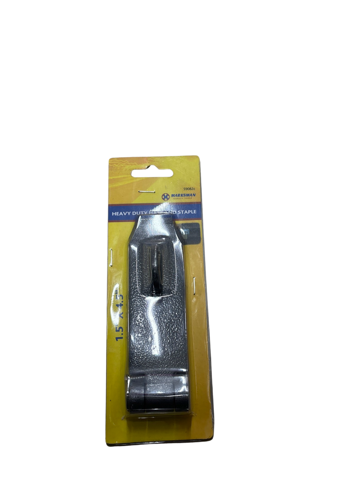 Heavy duty hasp and staple
