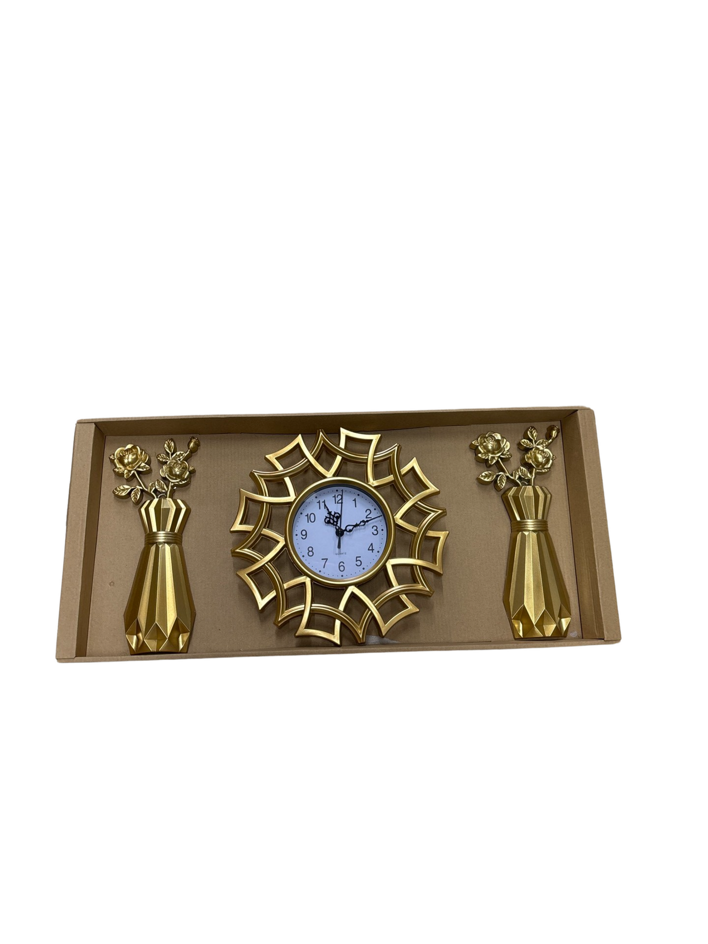 Clock with decoration