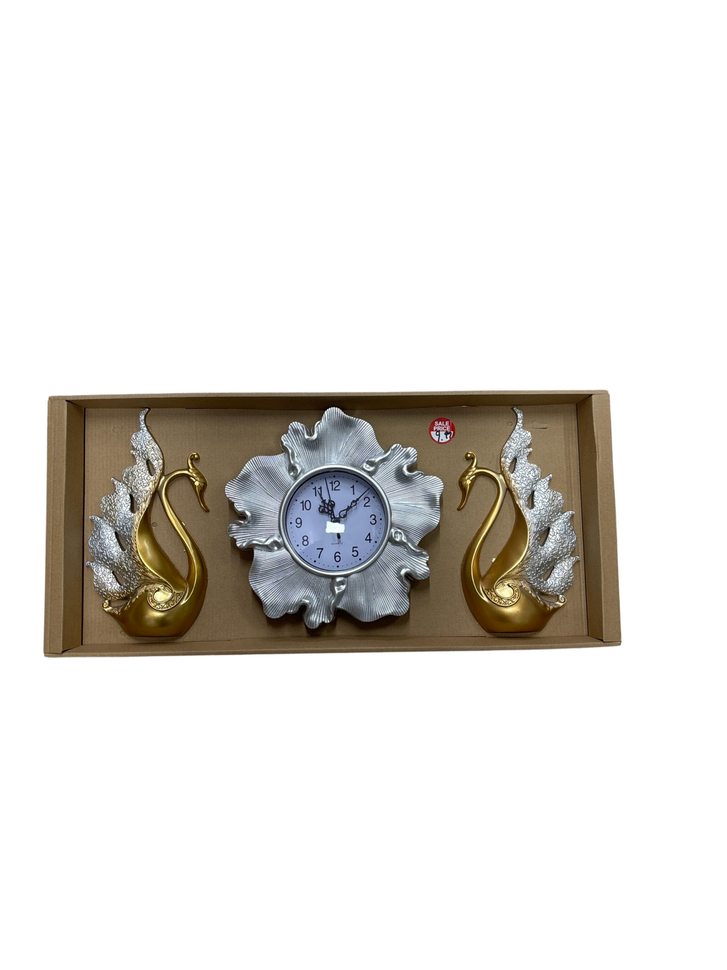 Clock with decoration