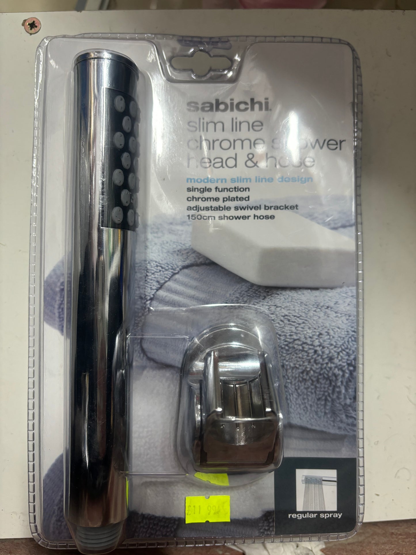 Slim line shower