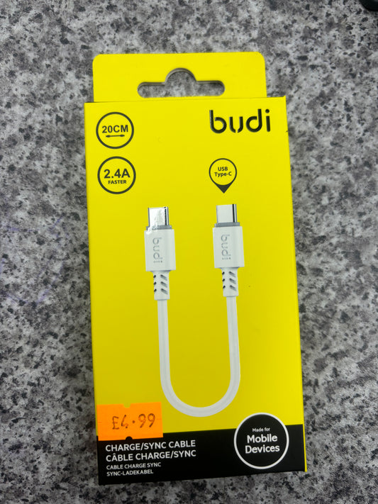 20cm type C to type C charger