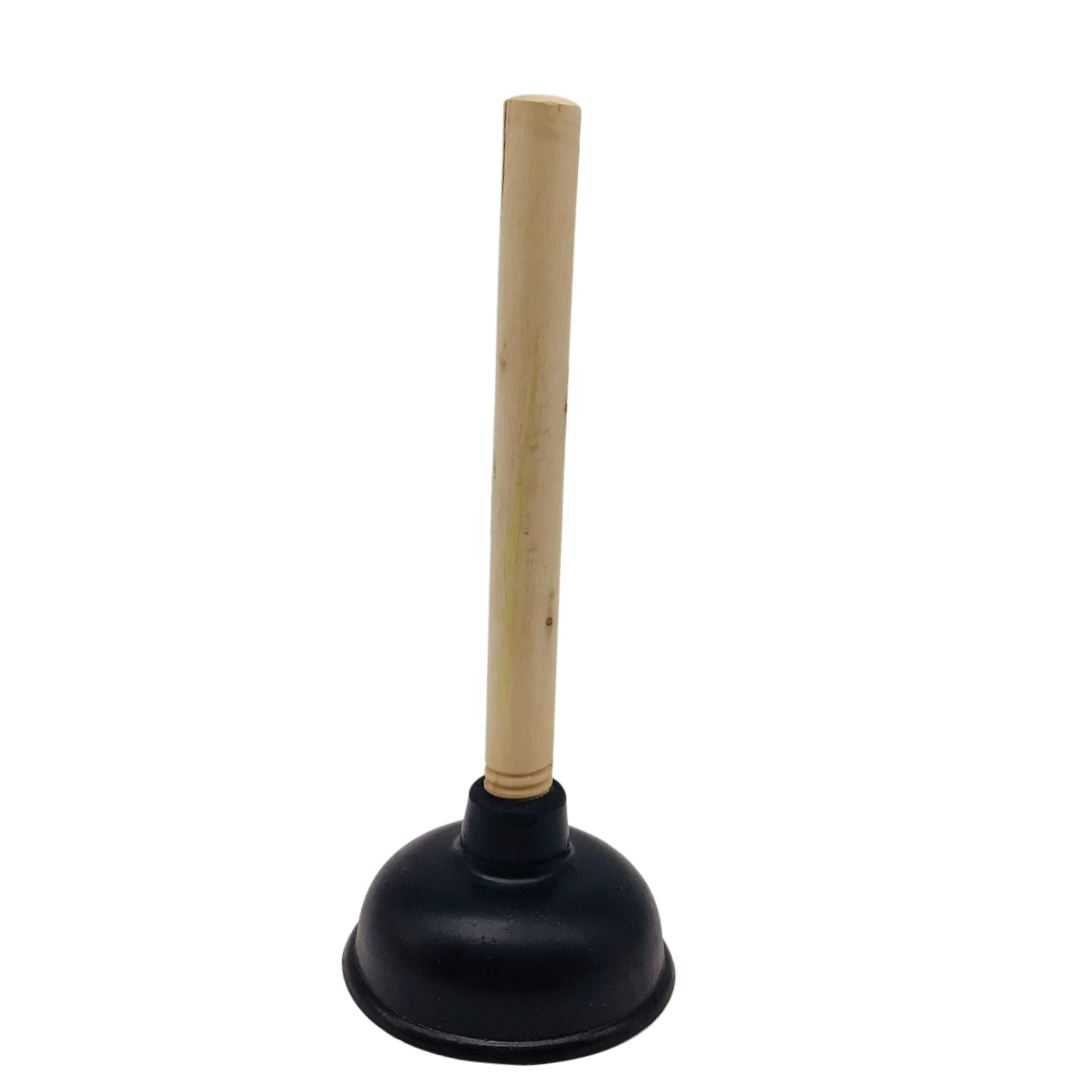 Rubber Plunger with Wooden Handle