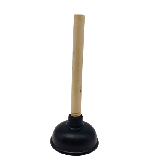 Rubber Plunger with Wooden Handle