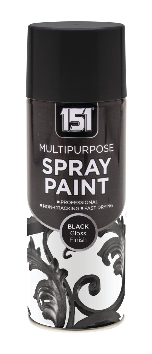 Black Gloss Spray Paint 400ml