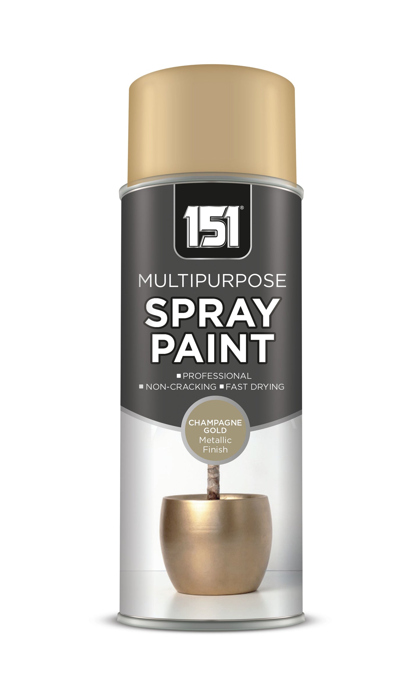 Metallic Gloss Champagne Gold Spray Paint 400ml