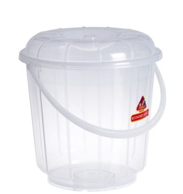 20 LITRE CLEAR BUCKET WITH LID