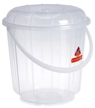 25 LITRE CLEAR BUCKET WITH LID
