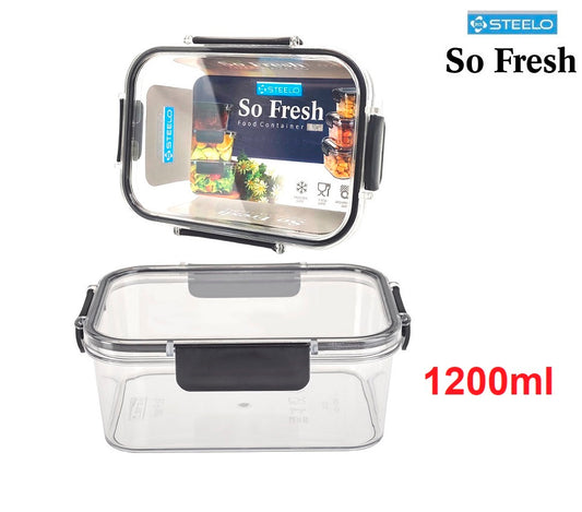 Steelo SoFresh Rectangular Container 1200ml