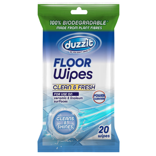 Biodegradable Floor Wipes Clean & Fresh 20pk