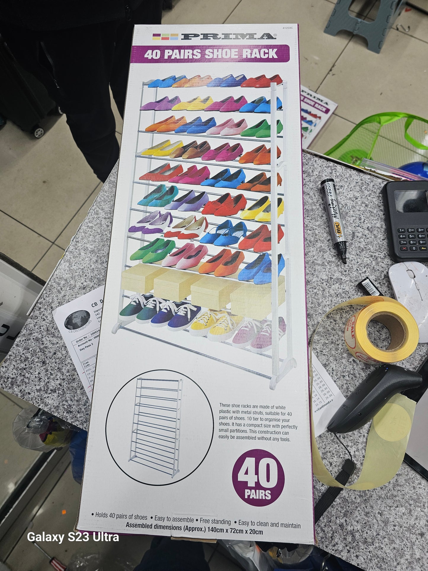 40 Pair Shoe Rack