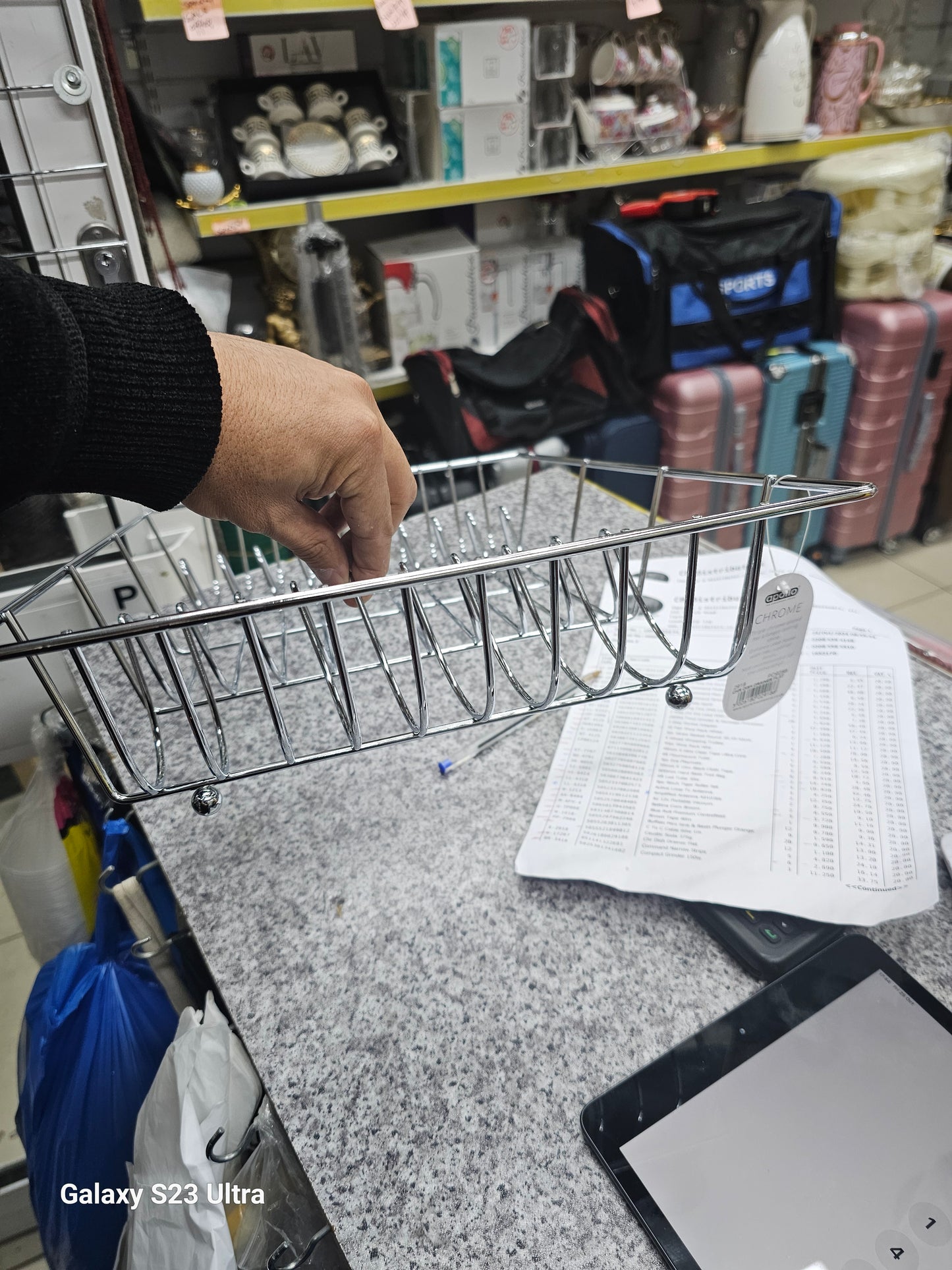 Chrome Dish Drainer