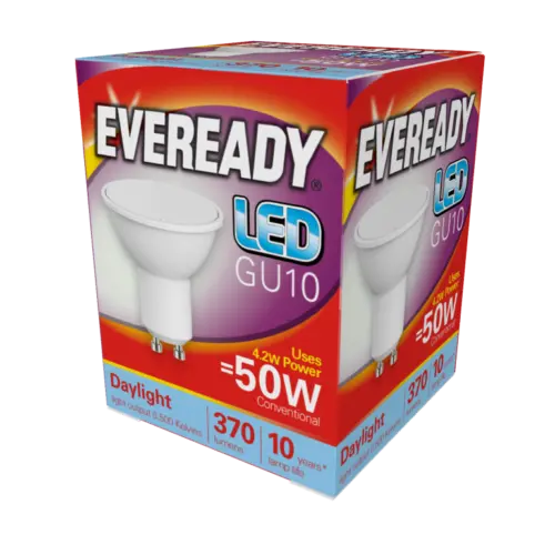 Eveready LED GU10 5W 370lm Daylight 6500k