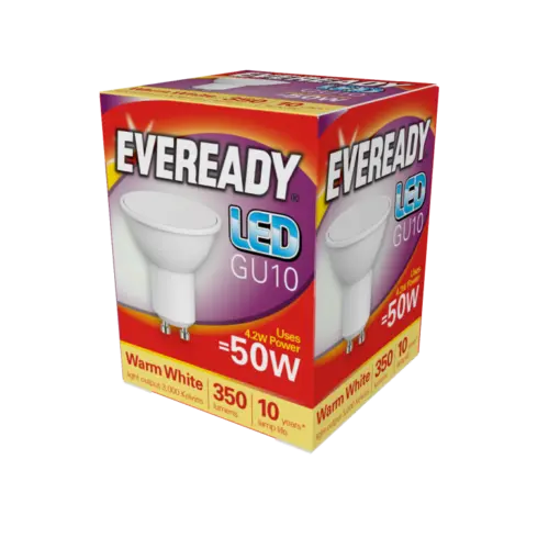 Eveready LED GU10 5W 345lm Warm White 3000k