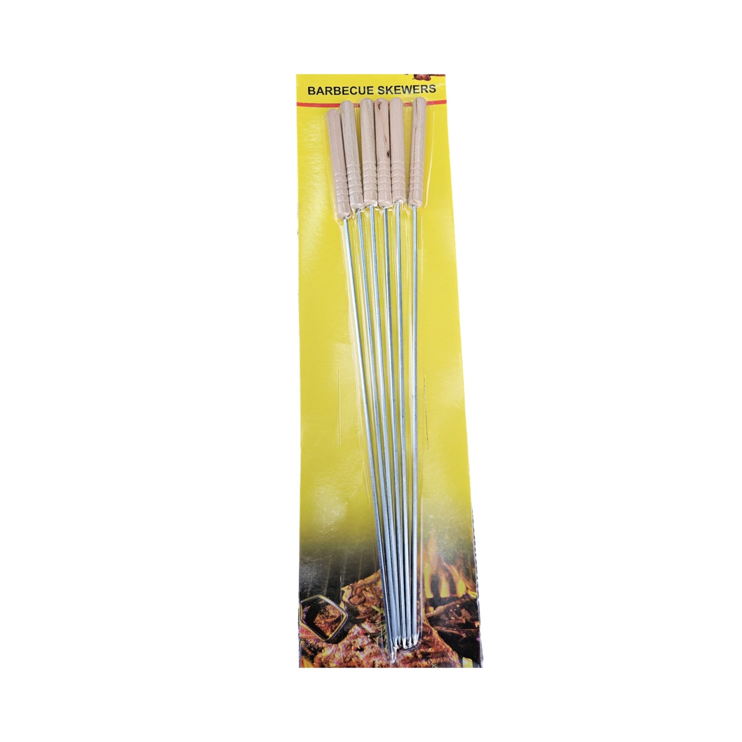 Wooden Handle BBQ Stick 40 CM  6 Pcs